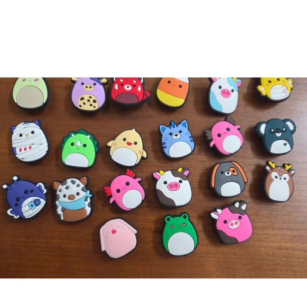 33pc‎ Squishmallows Inspired Shoe Charms for Clogs Kids Animal PVC Pins Set